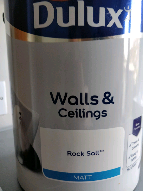 Dulux 5ltr Walls and Ceilings Matt Rock Salt in Watlington