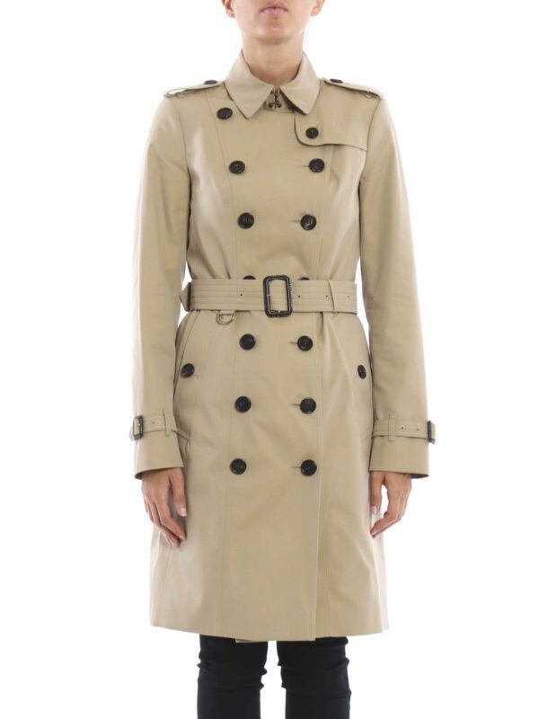 近年モデル 英国製 BURBERRY THE SANDRINGHAM LONG Women Burberry Trench The Sandringham Coat Medium Double