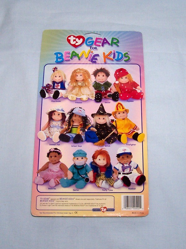 NWT TY Beanie Kids Doll Boomer & Soccer Outfit 1994 Ty Gear Retired NEW IN PKG.