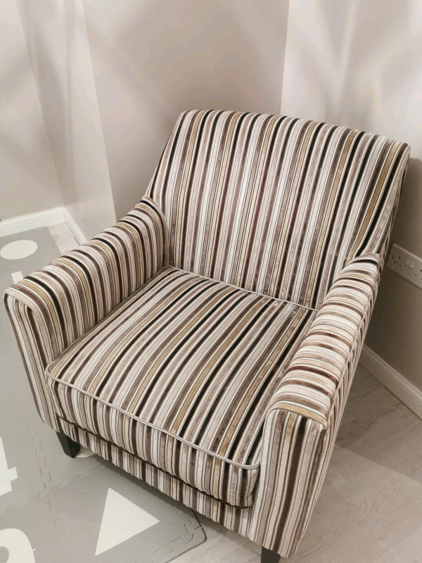 Striped occasional chair excellent condition | in Hull, East Yorkshire