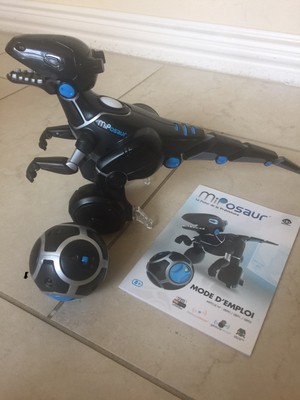 Wowee Miposaur robot Dinosaur full size with Manual and Ball no box EUC