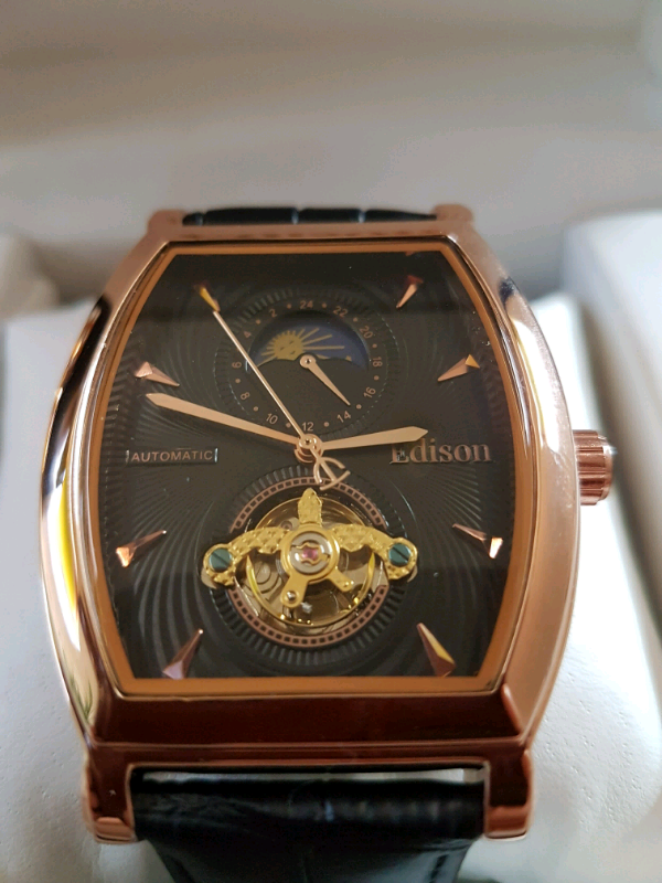Genuine Mens Edison Automatic Moonphase Watch. in Exeter, Devon Gumtree
