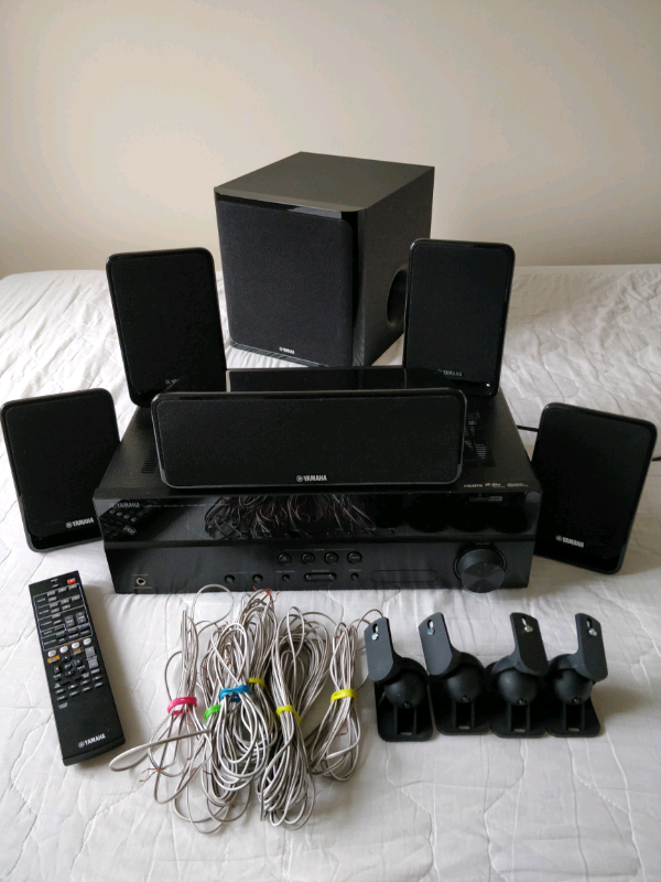 Yamaha AV Receiver with 5 speakers in Exeter, Devon Gumtree