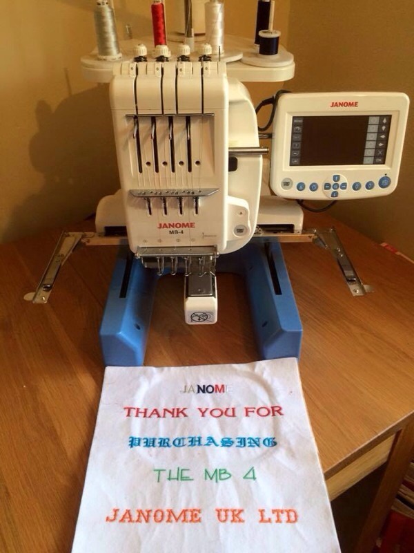 Janome MB4 Four Needle Embroidery Machine in Norwich, Norfolk Gumtree