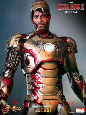 Hot Toys Mms197d02 1/6 Marvel Iron Man 3 Diecast Mk42 Mark XLII Action Figure