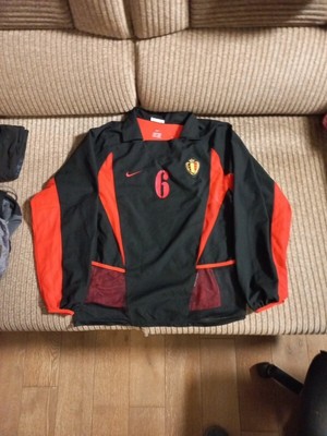 Belgium 2002 2004 nike away player issue longsleeve football shirt soccer jersey