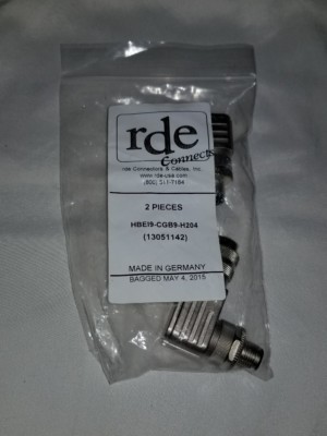 rde CONNECTORS AND CABLES INC HBEI9-CGB9-H204 (13051142) 4-PIN MALE (2 pack)