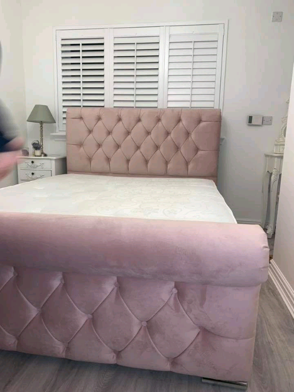 Blush Pink Kingsize Bed Frame In Southside Glasgow Gumtree