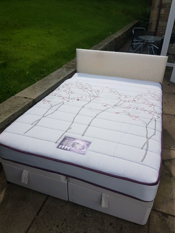 Dreams Double Memory Foam Mattress with Ottoman Base and Headboard in