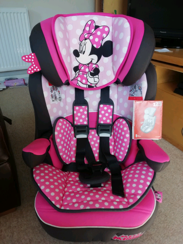 Minnie mouse car seat (Group 1,2,3) in Bradley Stoke, Bristol Gumtree