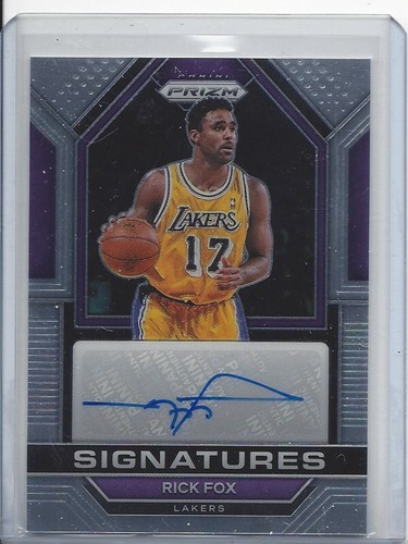RICK FOX 2022-23 PANINI PRIZM SIGNATURES LAKERS AUTO | eBay