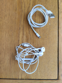Genuine Apple EarPods and USB Cable