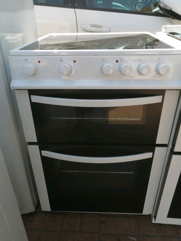 Logik 60cm Ceramic Electric Double Oven in Bobbersmill