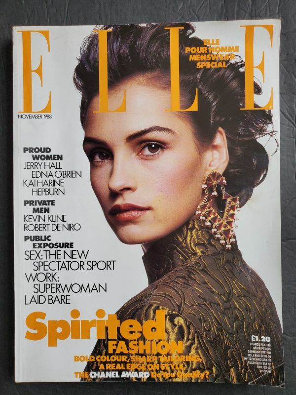 11/1988 UK ELLE FAMKE JANSSEN Jerry Hall CARLA BRUNI