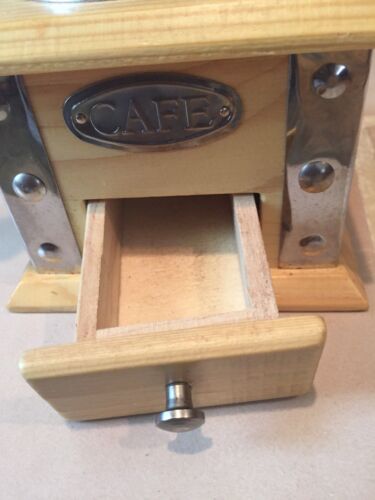 Wood & Metal Coffee Or Spice Grinder