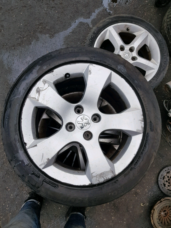 17 inch alloy wheels rim with tyre peugeot 3008 4 stud in Coventry, West Midlands Gumtree