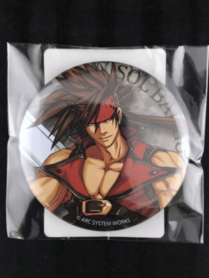 Guilty Gear Sol Badguy Can Badge Pin DMM Scratch! New