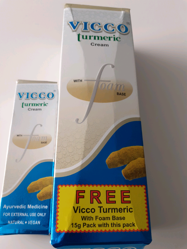 Vicco Turmeric face wash with free 15g sample in Blackburn