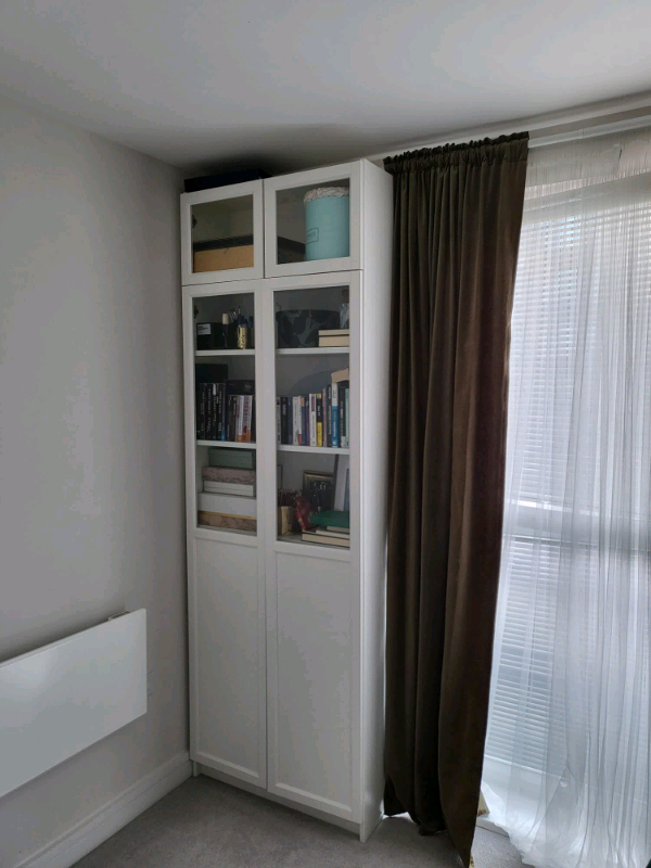 White BILLY bookcase with glass door in Reading, Berkshire Gumtree