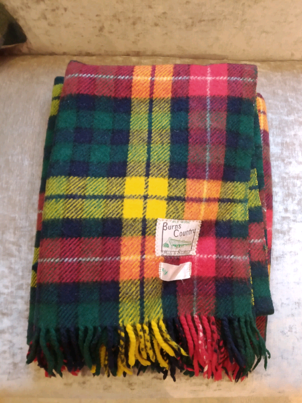Burns Country 100 wool blanket made in Scotland in Perth, Perth and