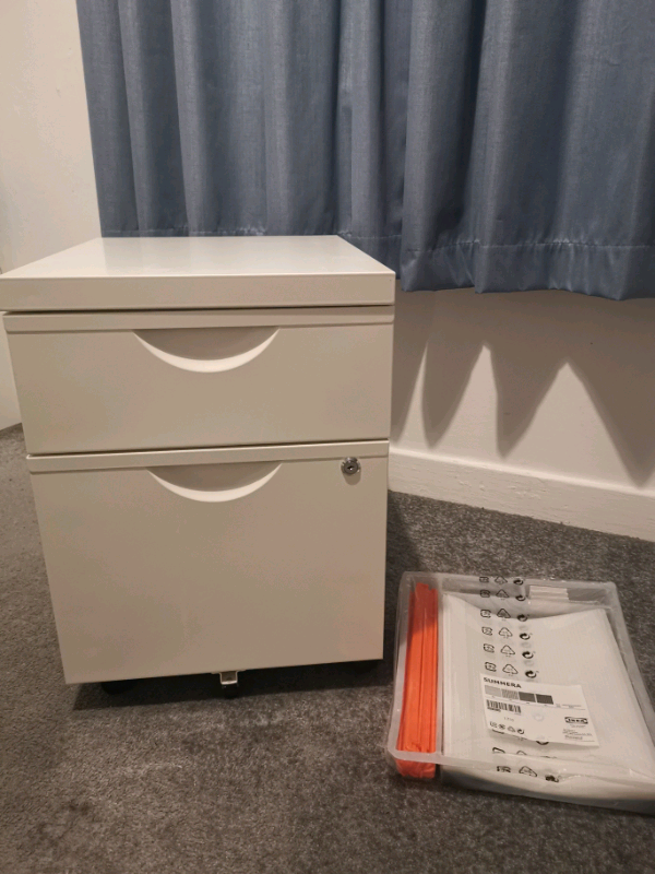 Ikea White Gloss Filing Cabinet In Southside Glasgow Gumtree