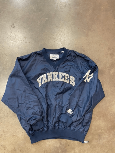Vintage Starter New York Yankees Pullover Windbreaker Jacket - Sz 2XL