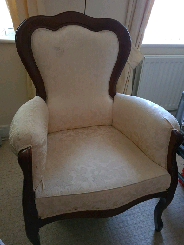Solid wood wingback chair in Canton, Cardiff Gumtree