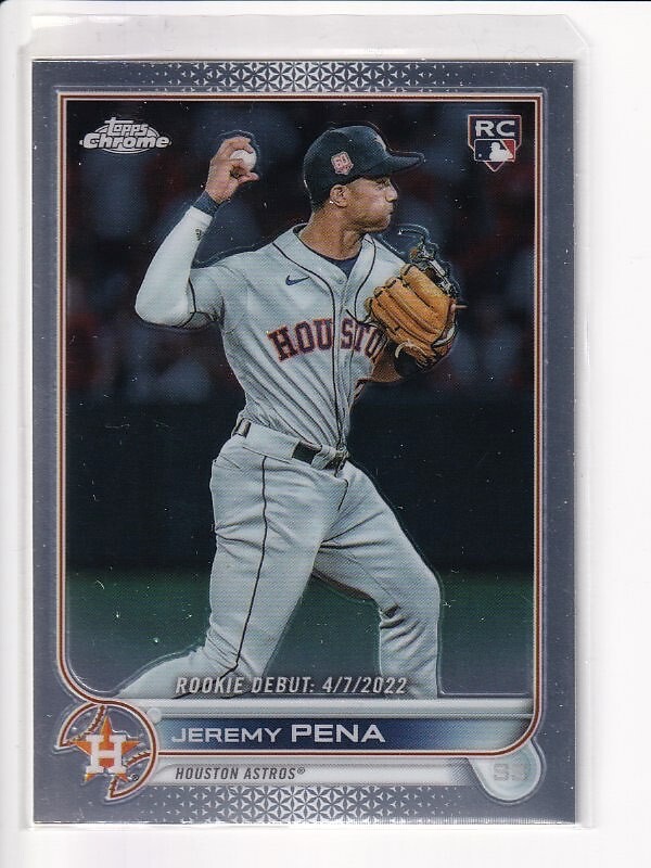 2022 Topps Chrome Update Jeremy Pena Rookie RC Debut | eBay
