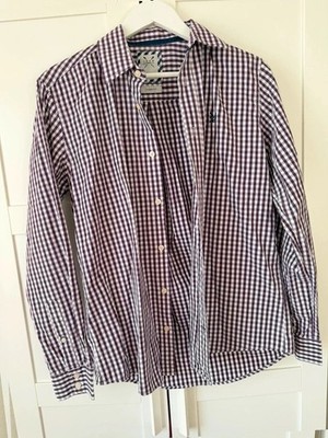 Crew Clothing company Size s Purple gingham check Long Sleeve shirt Classic Fit