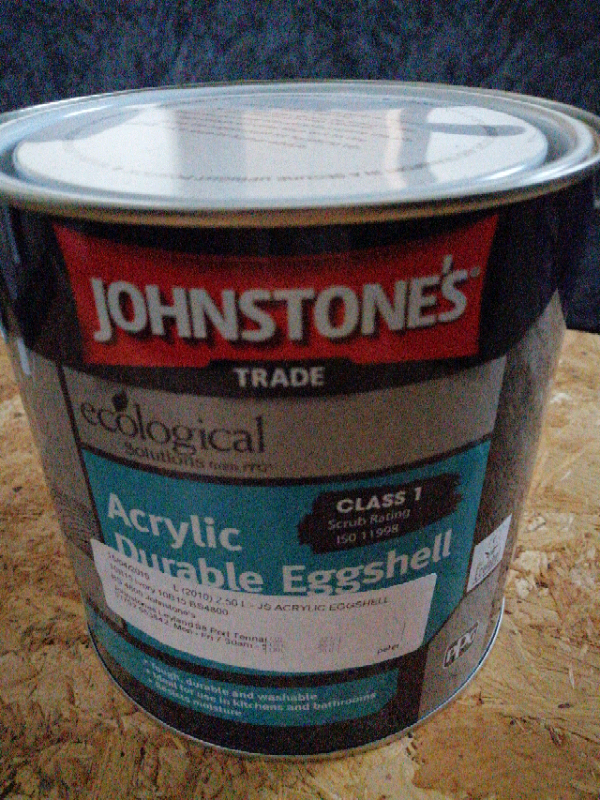 Johnstone's Trade, Acrylic Durable Eggshell, Ivory, 2.5 Litre in