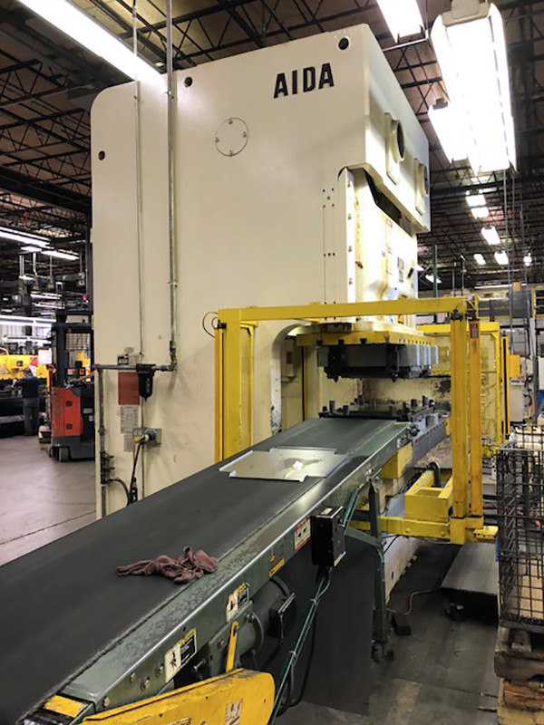 Aida NC2-200(2) 1986 Gap Frame Double Crank Press - 220 Ton, 9.84