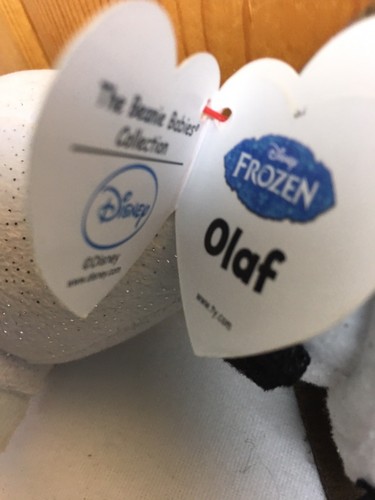 Ty Disney Sparkle Beanie Babies Frozen Olaf Regular Small Brand New With Tags