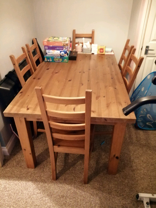 Solid oak table and chairs. | in Ramsgate, Kent | Gumtree