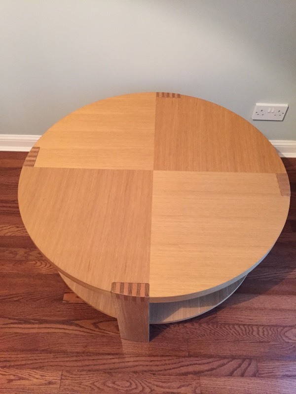 Marks and Spencer M&S solid wood round coffee table in Bothwell
