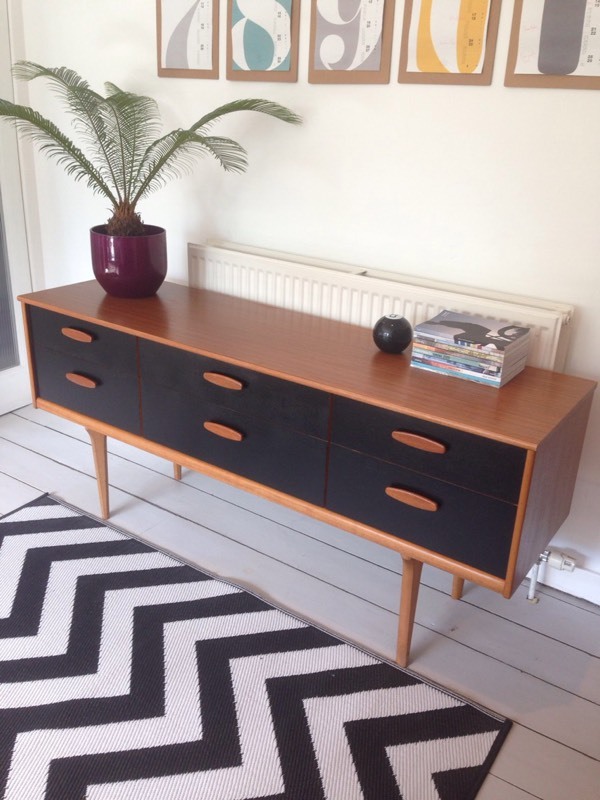 Vintage retro mid century sideboard dresser in West End, Glasgow
