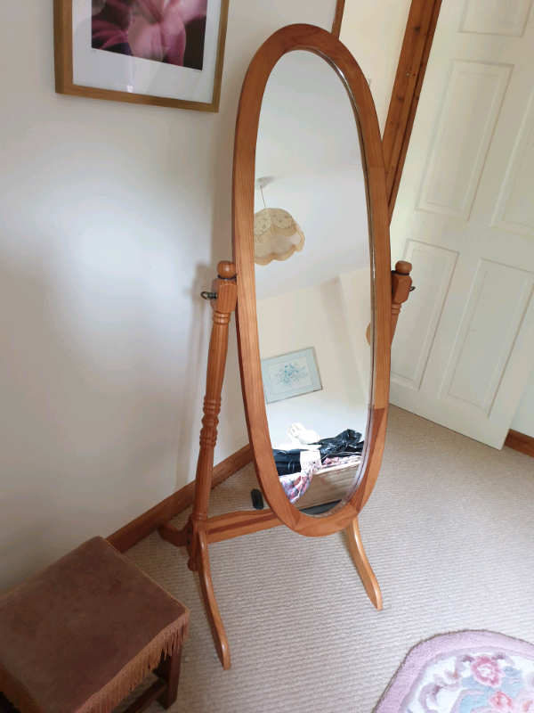 Cheval free standing full length pine mirror in RossonWye, Herefordshire Gumtree