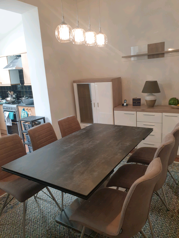 German high quality Dinning table+6 chair only 2 months old | in