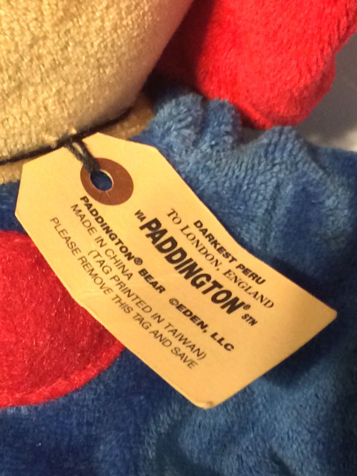 Paddington Bear Please Look After This Bear with Tag 12