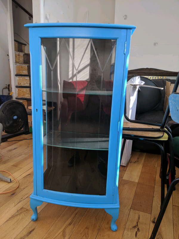 FREE blue display with glass shelves in Margate, Kent Gumtree