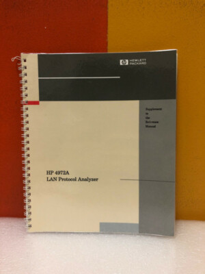 HP 04972-94006 4972A LAN Protocol Analyzer Reference Manual