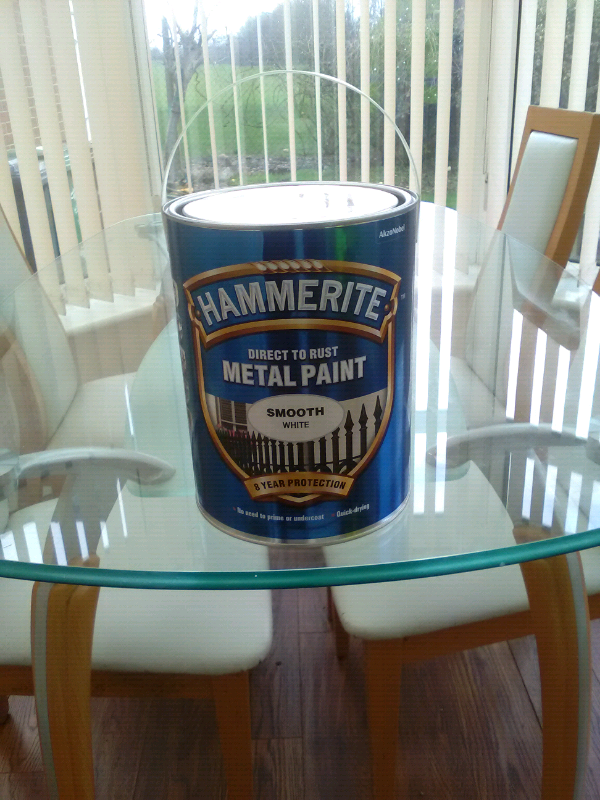 White hammerite smooth. 5litres in Tingley, West Yorkshire Gumtree