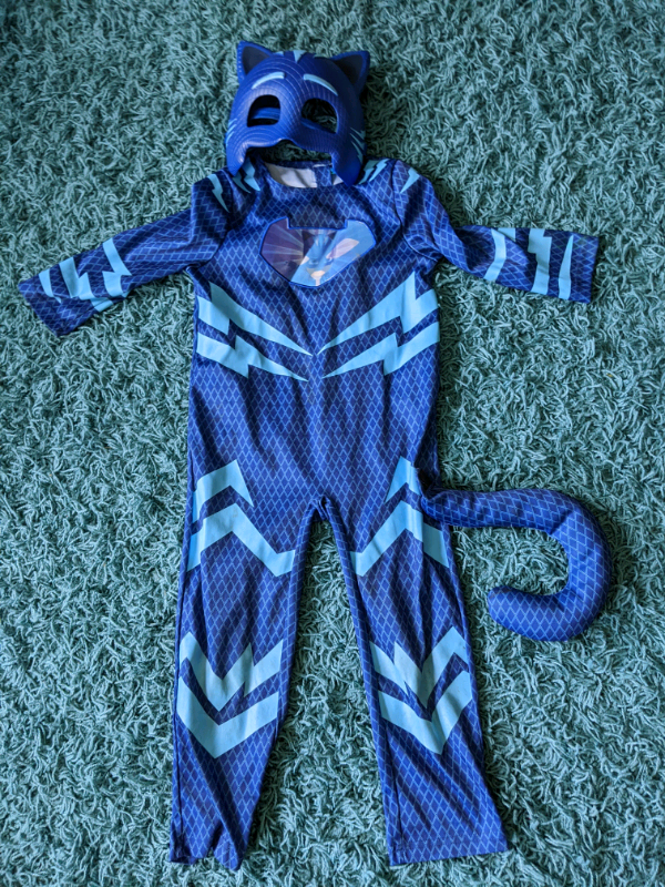 PJ masks Cat boy costume with plastic mask in Craigavon, County