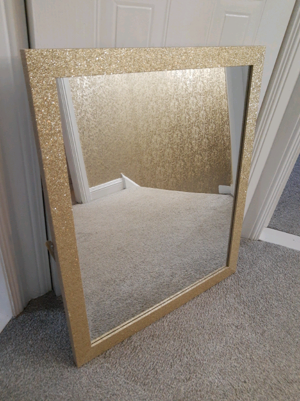 Gold glitter wall mirror in Kilwinning, North Ayrshire Gumtree