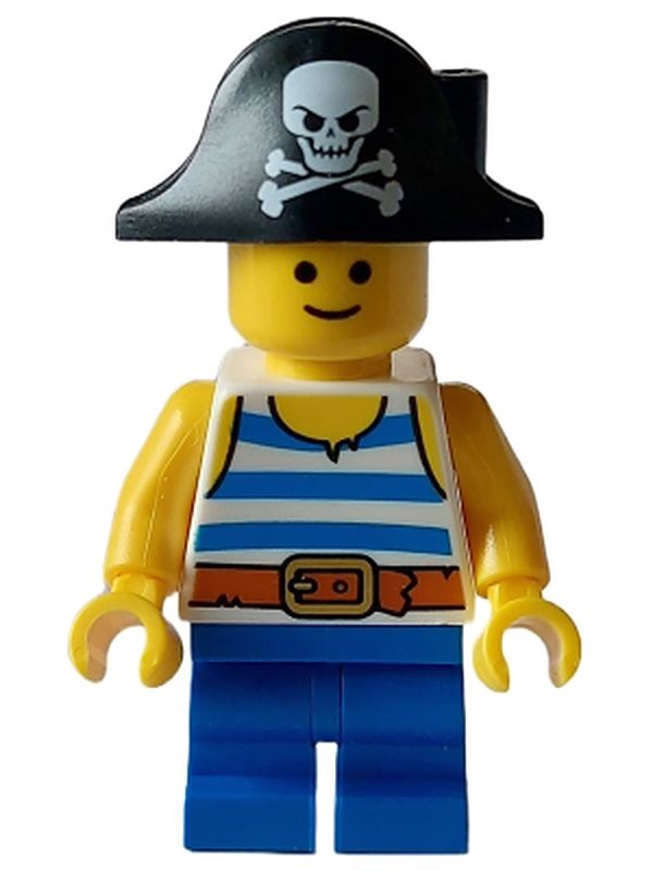 Child - Pirate Costume, White Tank Top with Blue (twn450)