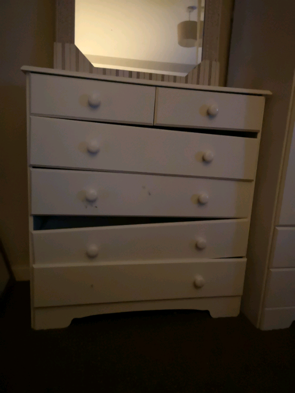 Free Argos Malibu Set Of Drawers In White In Bramley West