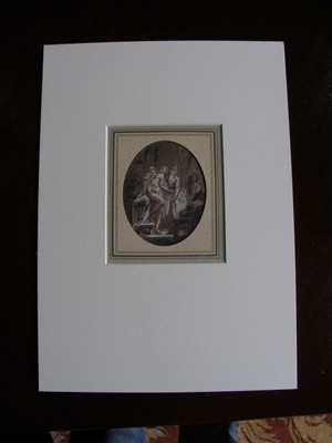 FINE 18th-C French Old Master Drawing - EISEN - Listed Artist - Rare -Provenance