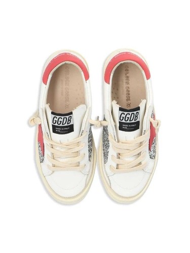 Pre-owned Golden Goose May Red/silver Sparkle Sneakers Brand 39eu