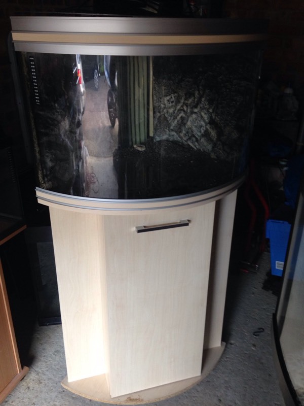 Rena 150L Corner Aquarium Fish tank with stand and LED lights in