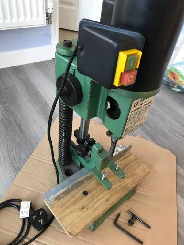 Mortising Machine. Nutool NM 22 Single Phase Bench Morticer Drilling