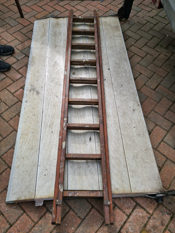 8ft wooden extending ladder in Worthing, West Sussex Gumtree